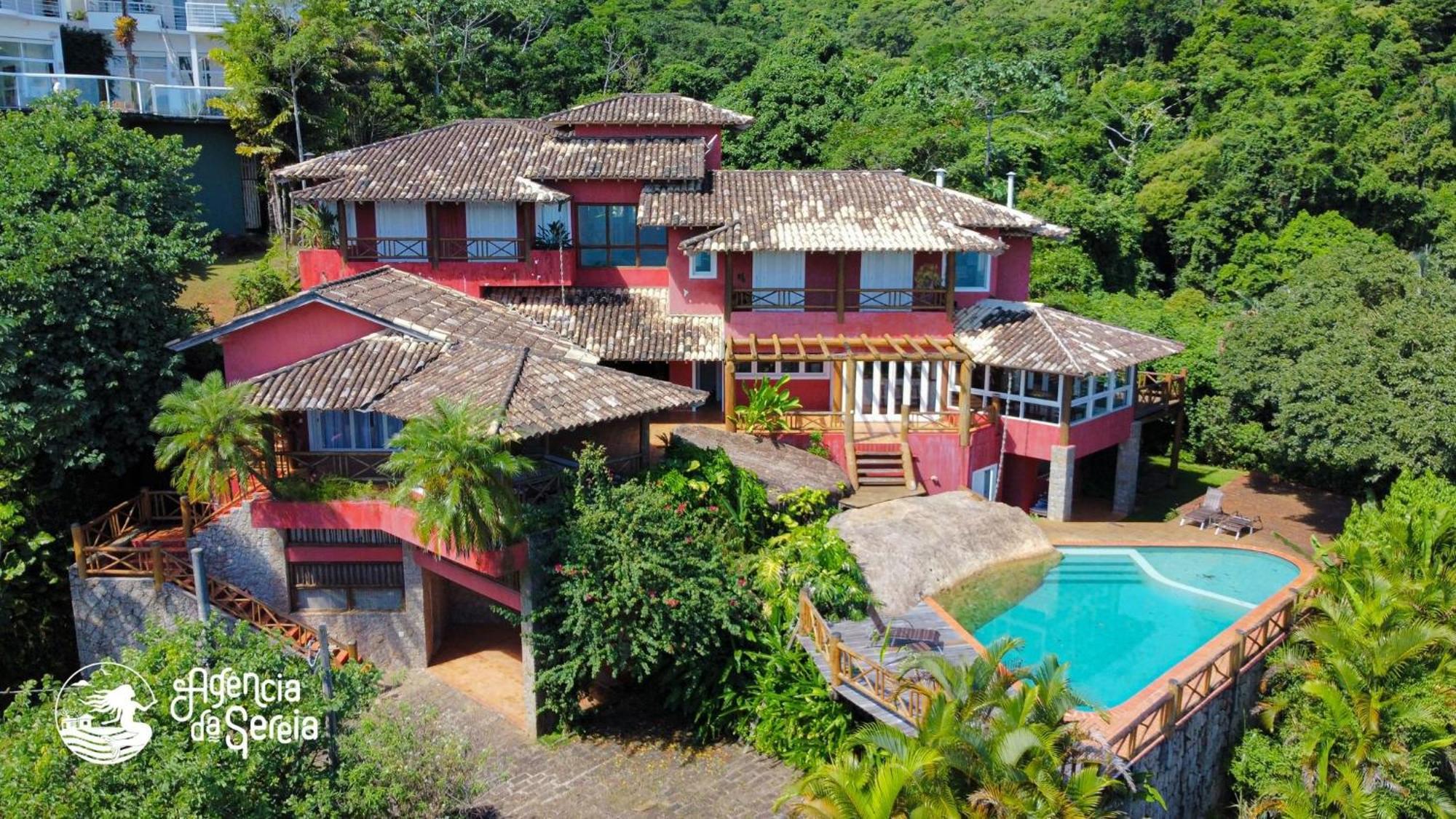 Linda Casa Com Vista Incrivel Em Condominio No Sul Da Ilha Ilhabela Zewnętrze zdjęcie